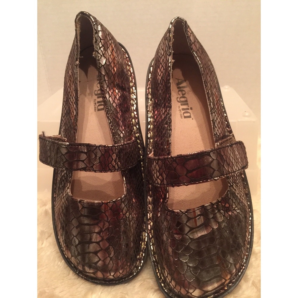Alegria PG Lite EU Sz 36 US 6-6.5 Animal Skin Pattern Mary Jane Style‎ S4